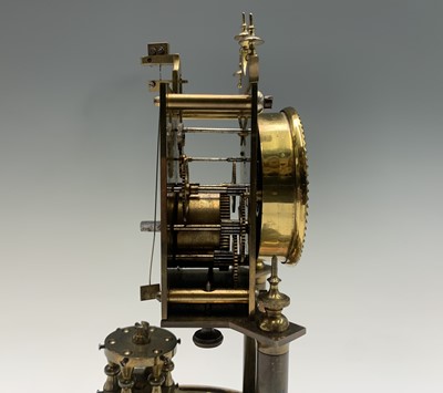 Lot 2912 - A German 400 day brass torsion clock, circa...