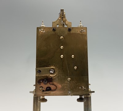 Lot 2912 - A German 400 day brass torsion clock, circa...