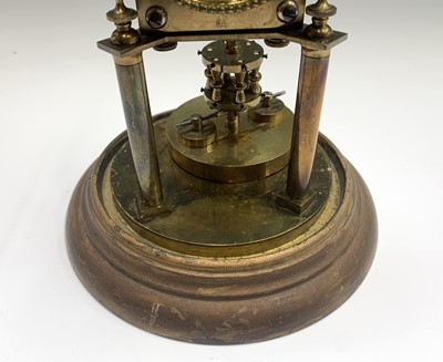 Lot 2912 - A German 400 day brass torsion clock, circa...