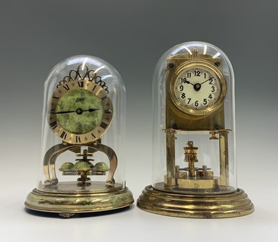 Lot 2917 - A German Art Deco 400 day brass torsion clock,...