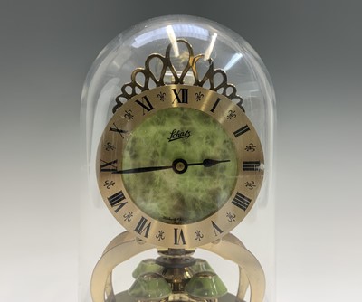Lot 2917 - A German Art Deco 400 day brass torsion clock,...