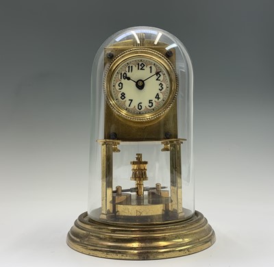 Lot 2917 - A German Art Deco 400 day brass torsion clock,...