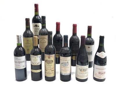 Lot 554 - A collection of 26 bottles of assorted red...