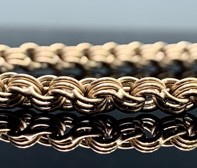 Lot 345 - A 9ct gold belcher link necklace 40cm 20.9gm