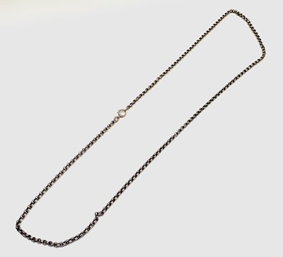 Lot 331 - A 9ct gold belcher link necklace 71cm 19.9gm