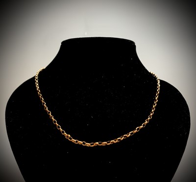 Lot 298 - A gold necklace 50cm 6.8gm