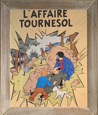 Lot 425 - A Tin Tin poster, 'L`Affaire Tournesol', 49.5...