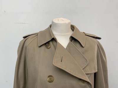 Lot 2832 - A men's Burberry trench coat, approximate size...