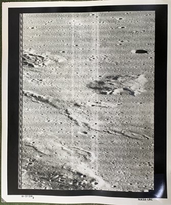 Lot 1499 - Two vintage space exploration photographs,...