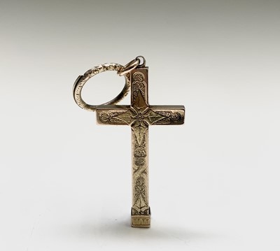 Lot 79 - A Victorian gold propelling pencil of cross...
