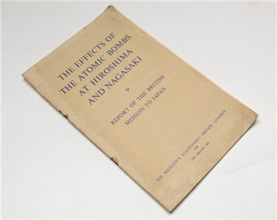 Lot 161 - 'The Effects of the Atomic Bombs at Hiroshima...