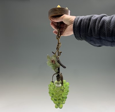 Lot 408 - An early 20th century metal and Murano glass...