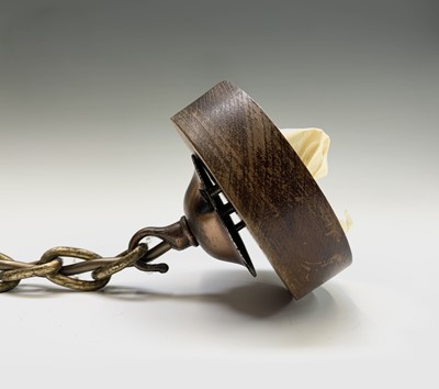 Lot 408 - An early 20th century metal and Murano glass...