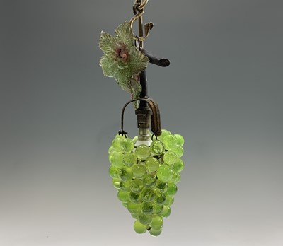 Lot 408 - An early 20th century metal and Murano glass...