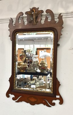 Lot 3260 - A George III style mahogany fretwork wall...