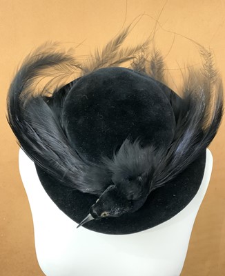 Lot 2835 - Two early 1920s hats. One soft pillbox shape...