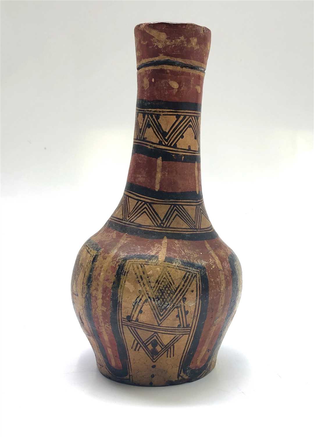 Lot 1034 - A South American pottery vase, pre-Colombian...