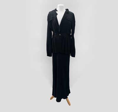 Lot 2843 - Vintage ‘Ghost’ label waisted black jacket and...