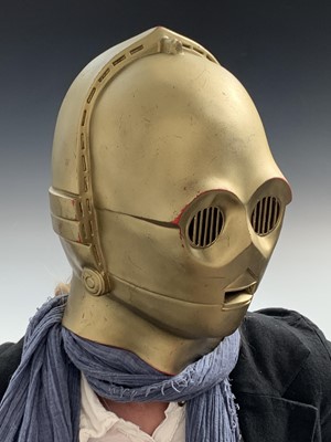 Lot 754 - A 1979 Star Wars C3PO gilt plastic mask -...