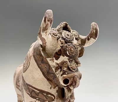 Lot 1097 - A South American folk pottery vessel in the...