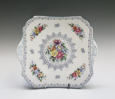 Lot 1115 - A Shelley 'Crochet' pattern tea service,...