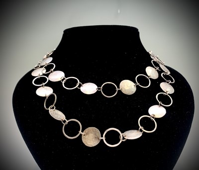Lot 256 - A Cornish craft silver necklace by Christine...