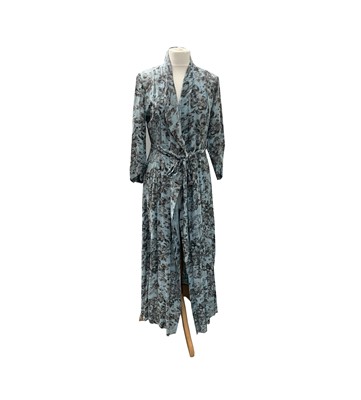 Lot 2852 - Two long vintage dresses, one wrap around...