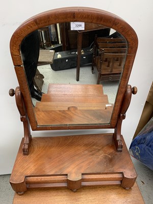 Lot 3266 - A Victorian mahogany swing toilet mirror with...