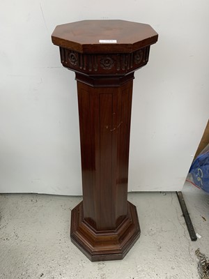 Lot 3268 - An Edwardian mahogany octagonal torchere, with...