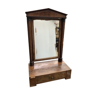 Lot 3271 - A 19th century mahogany dressing table mirror...