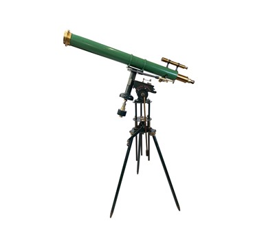 Lot 460 - A 4 inch equatorial refracting telescope, by...