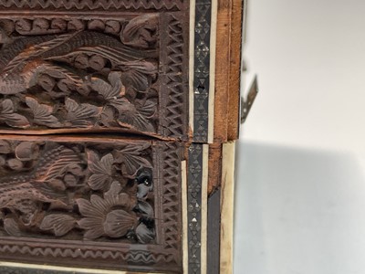 Lot 1025 - An Anglo Indian Vizagapatam and sadeli work...