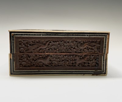 Lot 1025 - An Anglo Indian Vizagapatam and sadeli work...