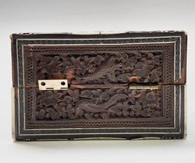 Lot 1025 - An Anglo Indian Vizagapatam and sadeli work...