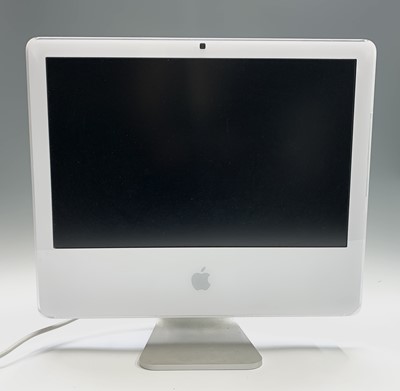Lot 458 - Two Apple iMac computers, both with a keyboard,...