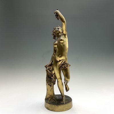 Lot 454 - A 19th century gilt brass figure of a...