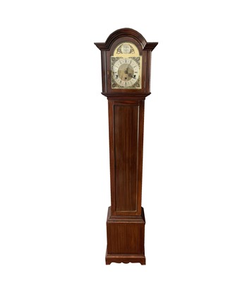 Lot 2937 - An Edwardian mahogany 'Grandmother' clock,...