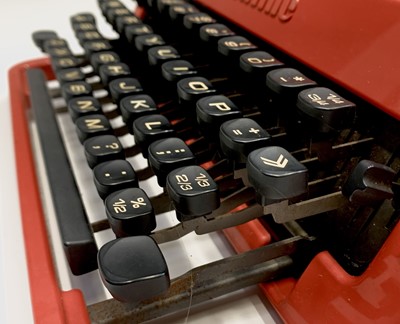 Lot 485 - A Red Ettore Sottsass for Olivetti 'Valentine'...