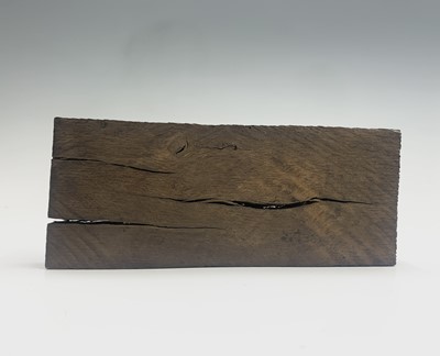 Lot 489 - An oak fragment of HMS Victory, with old ink...