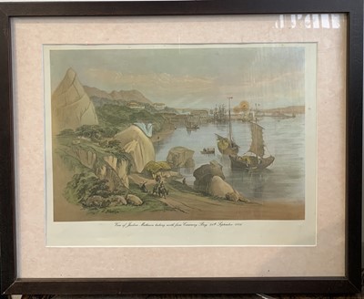 Lot 1481 - Two prints of Old Hong Kong, Reproduced from...