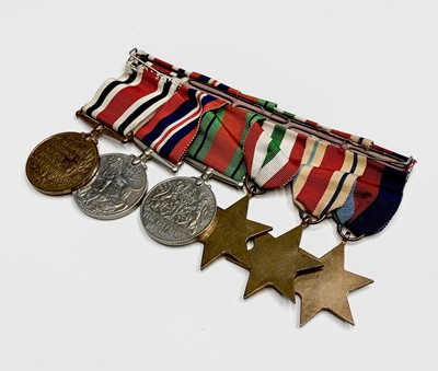 Lot 208 - Medals - A group of 5 World War 2 medals plus...