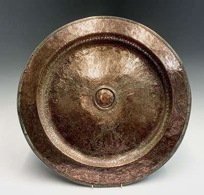 Lot 566 - An Italian Rennaisance style Copper charger,...