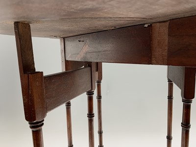 Lot 3167 - A small Georgian mahogany spider leg table,...