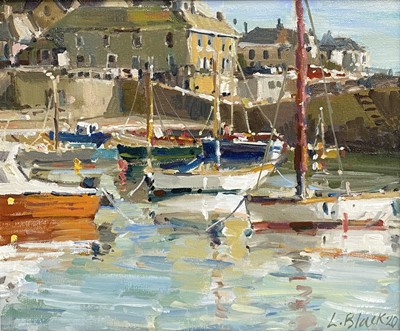 Lot 82 - Lizzie BLACK Mousehole Morning Oil on canvas...