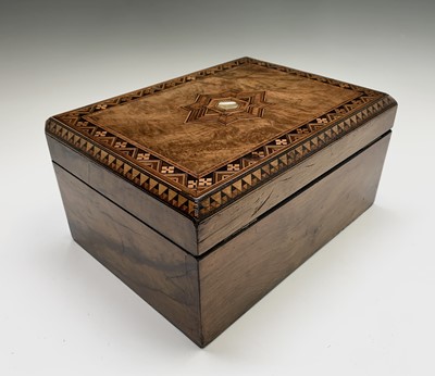 Lot 102 - A Victorian walnut, crossbanded and inlaid...