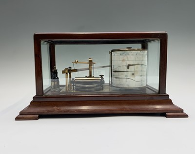 Lot 545 - A mahogany and brass Barograph, circa 1920,...