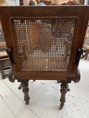 Lot 3115 - A Victorian mahogany campaign chair, with...