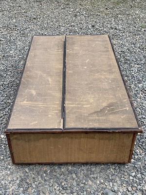 Lot 47 - An Edwardian wicker and bamboo under-bed...