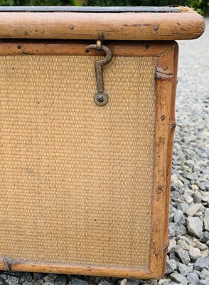 Lot 47 - An Edwardian wicker and bamboo under-bed...