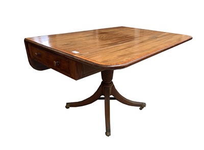 Lot 3146 - A Georgian mahogany Pembroke table, with...